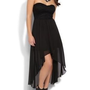 Deb glittery high low homecoming dress